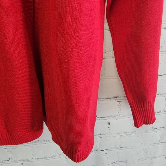 Barbara Lebek Cowl Neck Sweater Women's Size 8 US‎ 10 UK Red Soft EUC - Picture 4 of 7